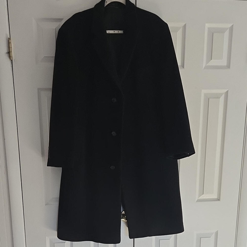 Men's XL Ralph Lauren Black Wool Winter Coat